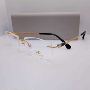 9805 Ling Dian Titanium Rimless eyeglasses — main view | Nine Optic Bangladesh
