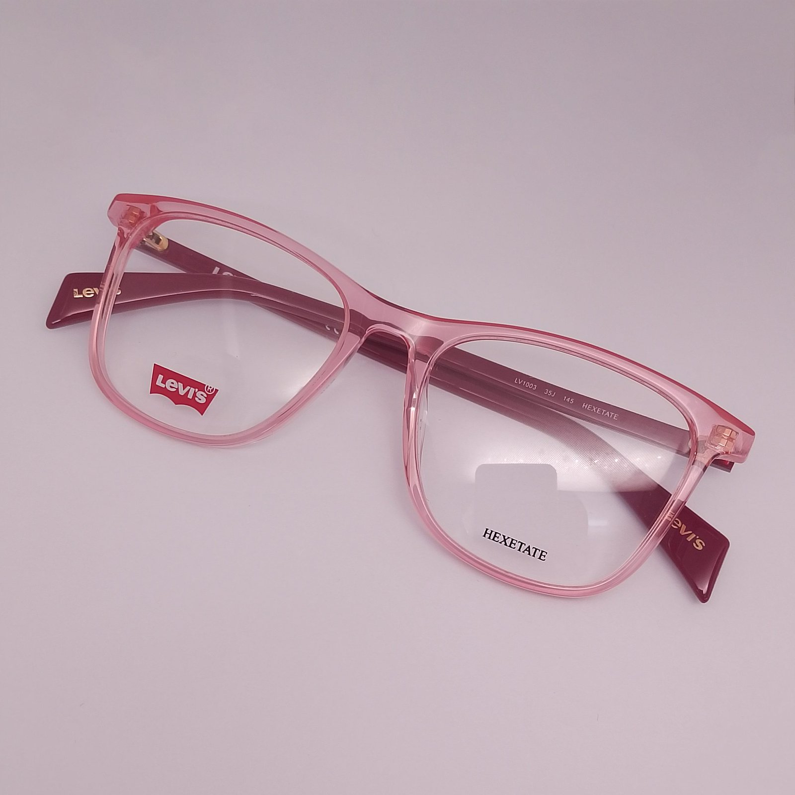 Levi's LV1003 Hexetate — angle view — authentic Levi's eyewear at Nine Optic Bangladesh
