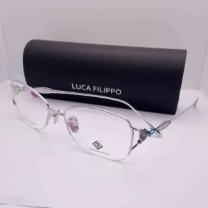 LF8303 Luca Filippo Titanium Half Rim Silver eyeglasses — main view | Nine Optic Bangladesh