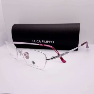 LF8307 Luca Filippo Titanium Half Rim Silver eyeglasses — main view | Nine Optic Bangladesh