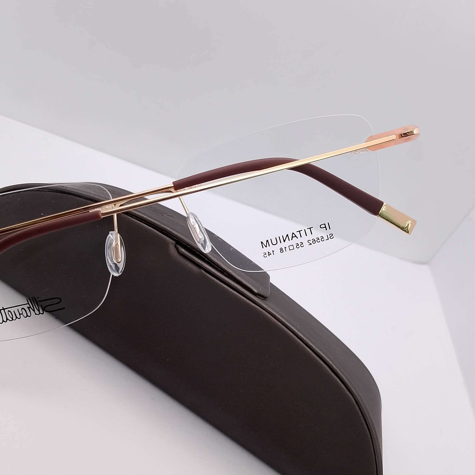 SL5562 Silhouette Titanium Rimless eyeglasses — view 2 | Nine Optic Bangladesh