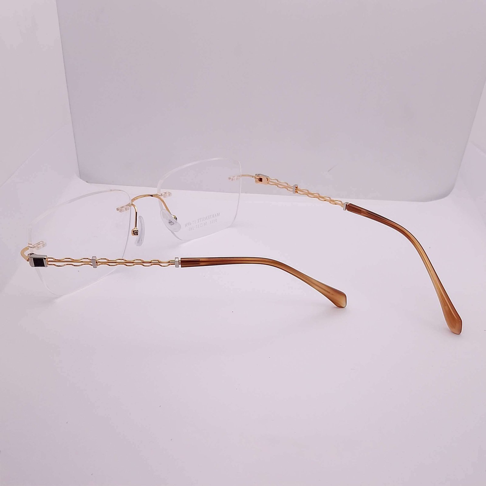 D111 Martensite Rimless eyeglasses — view 2 | Nine Optic Bangladesh