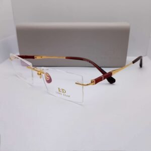 99970 Ling Dian Titanium Rimless eyeglasses — main view | Nine Optic Bangladesh