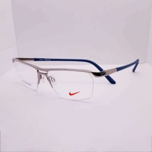 Exclusive Half Rim Nike NSKE 6044/1 Silver-Blue eyeglasses — main view | Nine Optic Bangladesh
