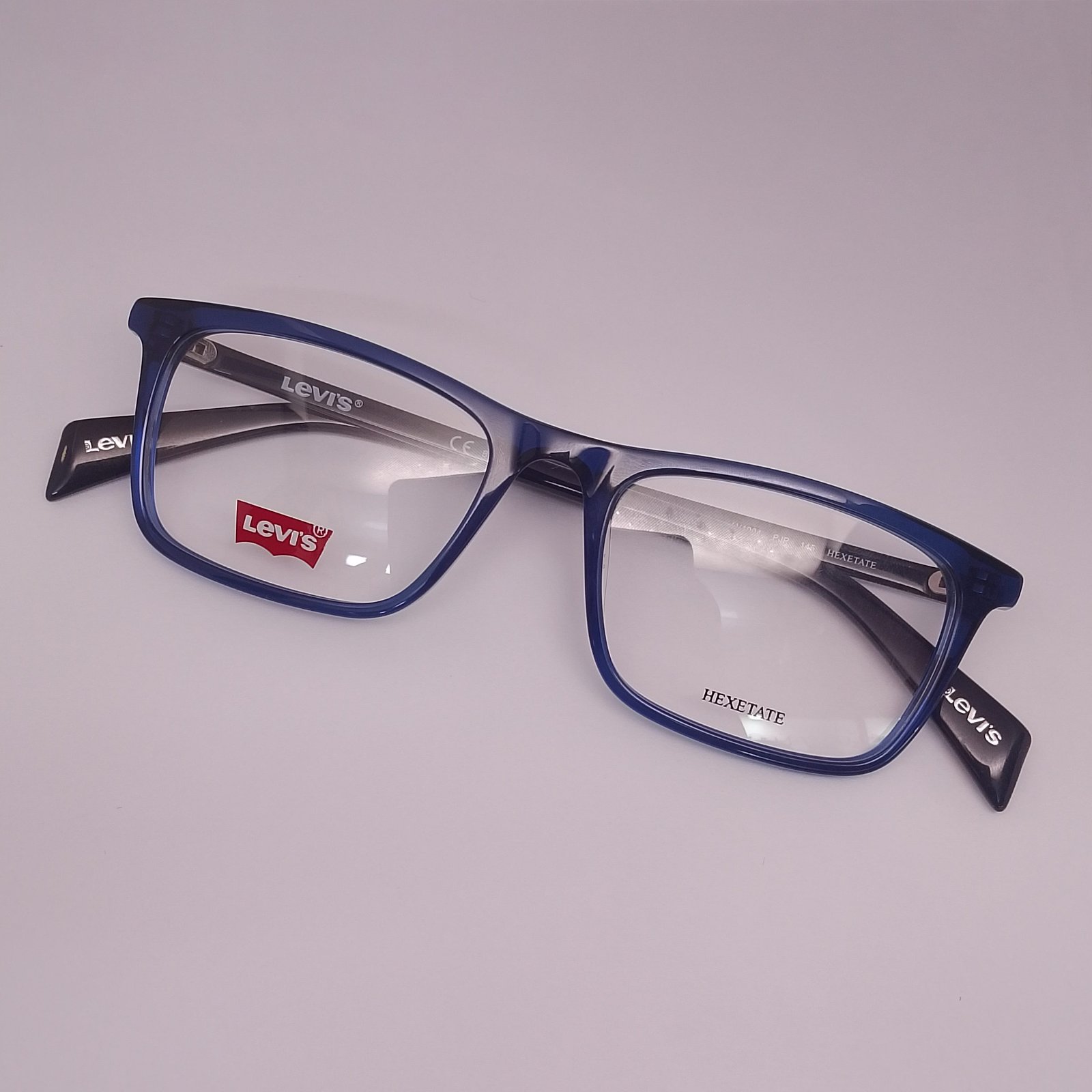 Levi's LV1004 Hexetate — angle view — authentic Levi's eyewear at Nine Optic Bangladesh
