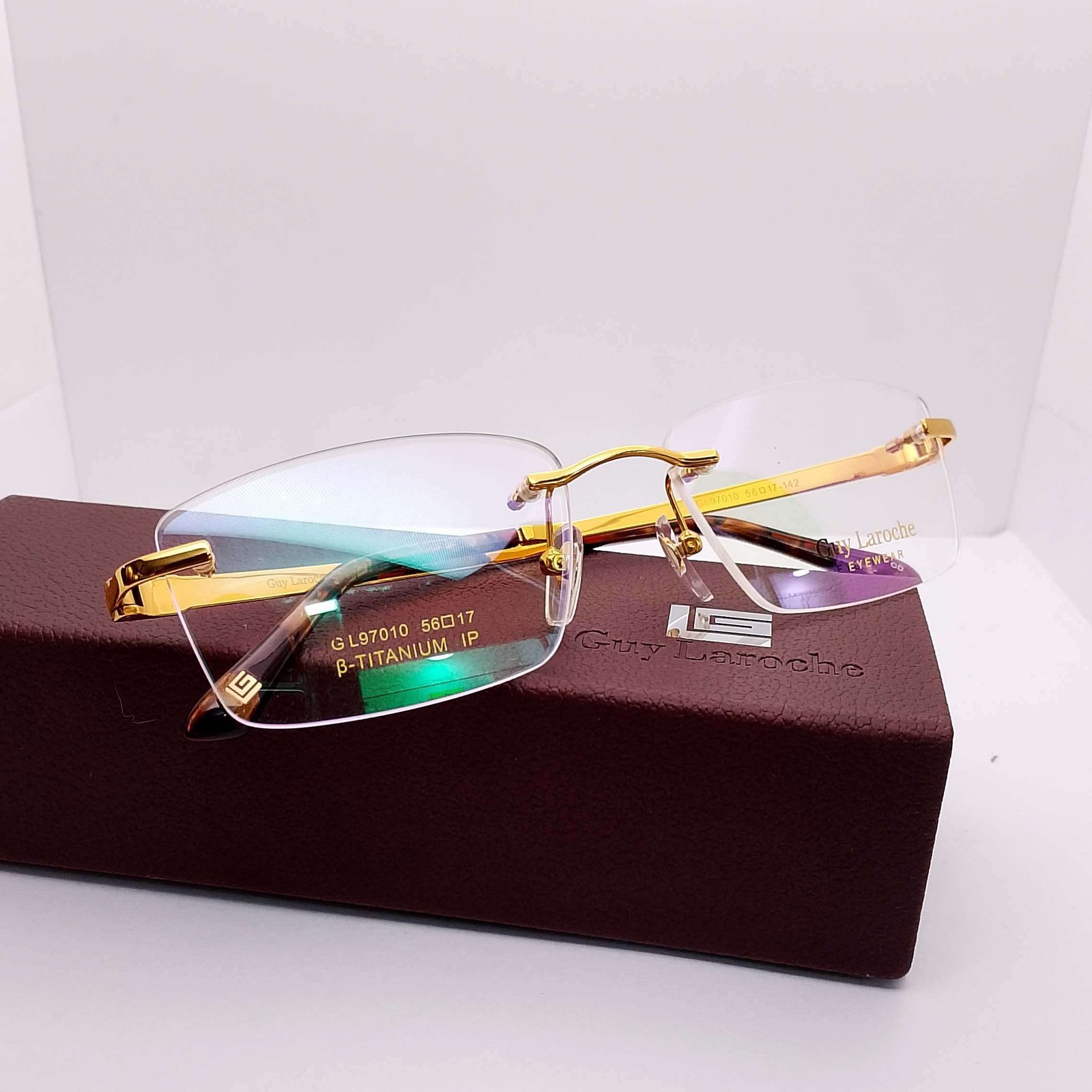 GL97010 Guy Laroche Titanium Rimless eyeglasses — view 4 | Nine Optic Bangladesh