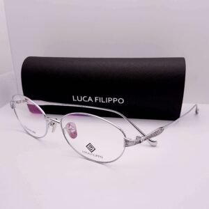 LF8302 Luca Filippo Titanium Full Rim Silver eyeglasses — main view | Nine Optic Bangladesh