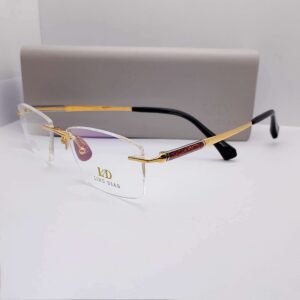 9608 Ling Dian Titanium Rimless eyeglasses — main view | Nine Optic Bangladesh