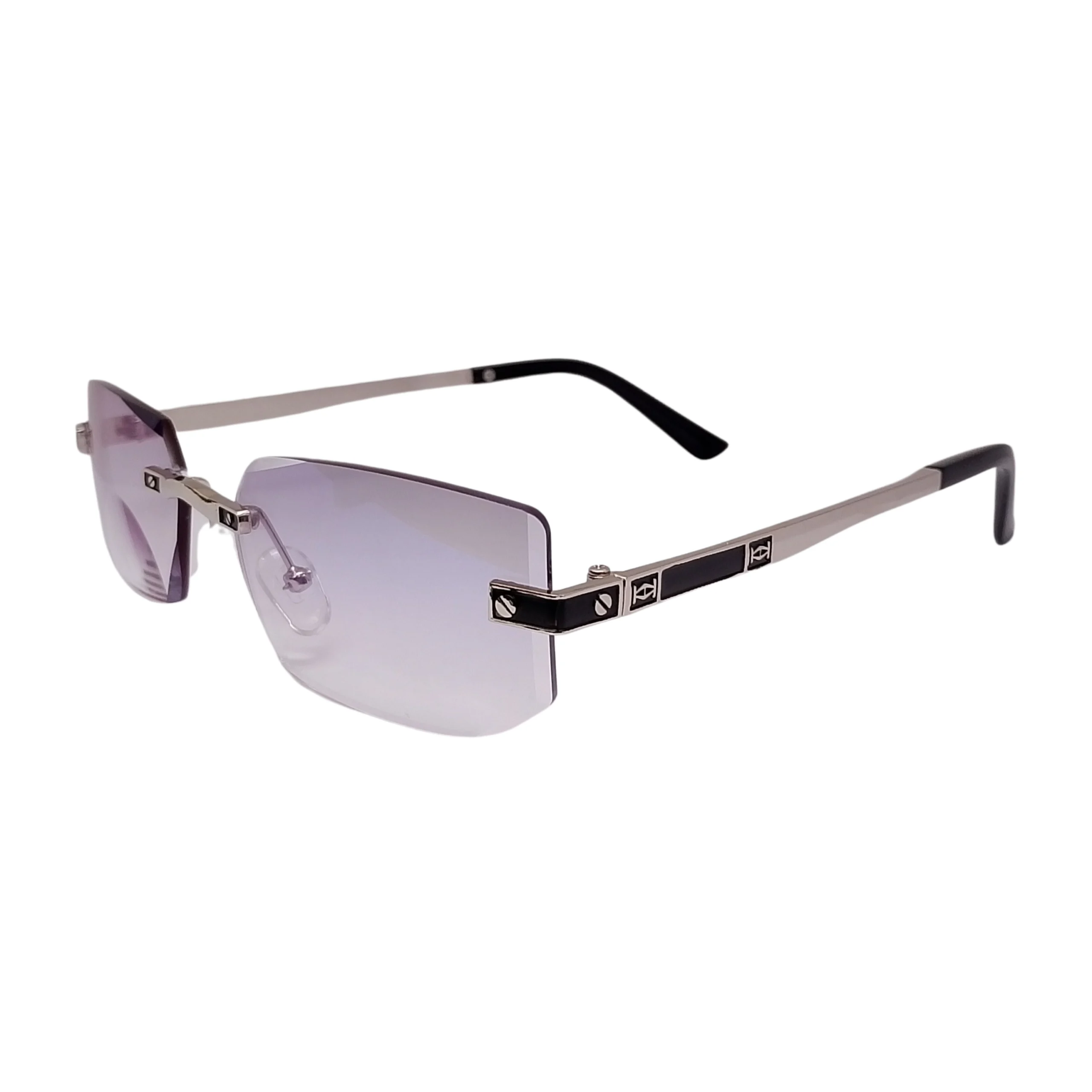 Luxury Rimless Anti Blue - YT1004 -Silver reading glasses — view 3 | Nine Optic Bangladesh